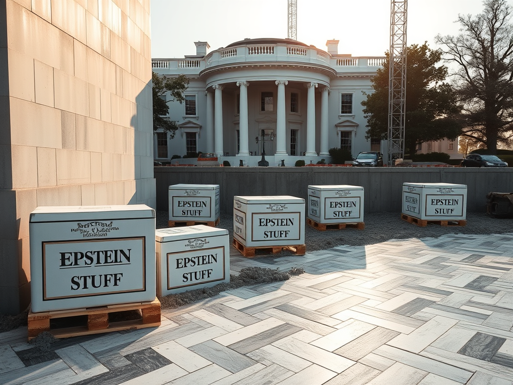 Epstein Files Accidentally Buried Under Foundation For New White House Ballroom